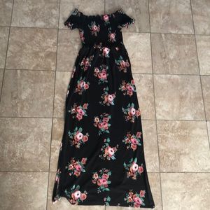 Off the Shoulder Maxi Dress